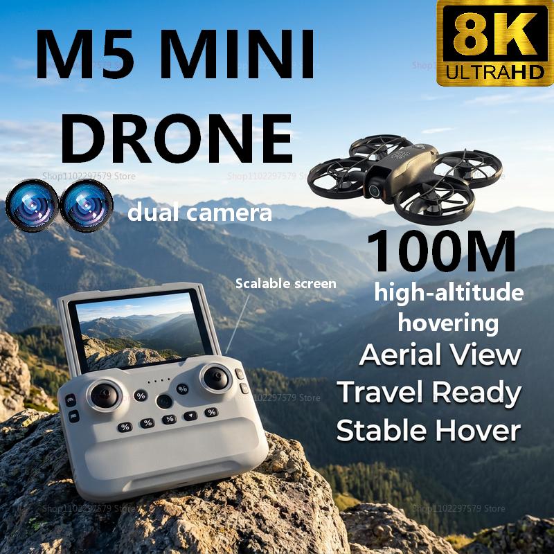 Rc Helicopter Gyro - 2026 Yeni M5 Mini Drone 8K