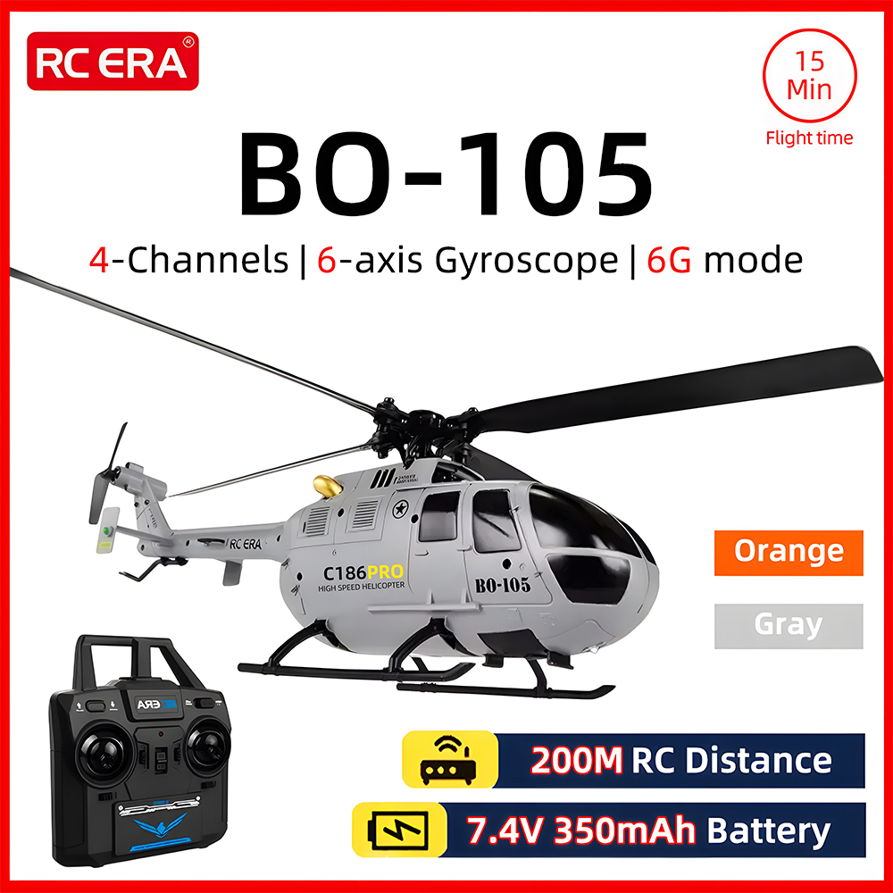 Rc Helicopter Gyro - RC ERA BO-105 Helikopter 1:48 Ölçekli