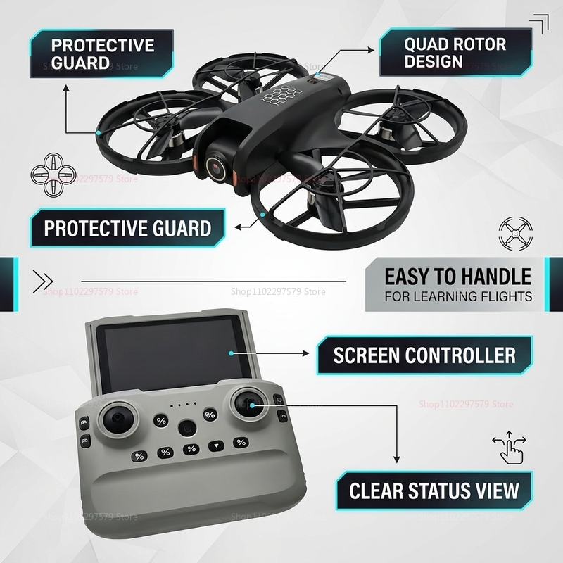 2026 Yeni M5 Mini Drone 8K HD  - Rc Helicopter Gyro incelemesi ve fiyatı