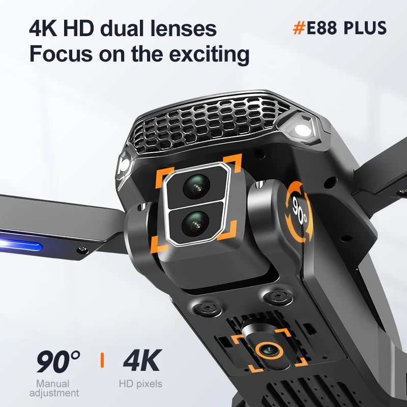 Yeni E88 Plus Quadcopter Drone - Rc Helicopter Electric incelemesi ve fiyatı