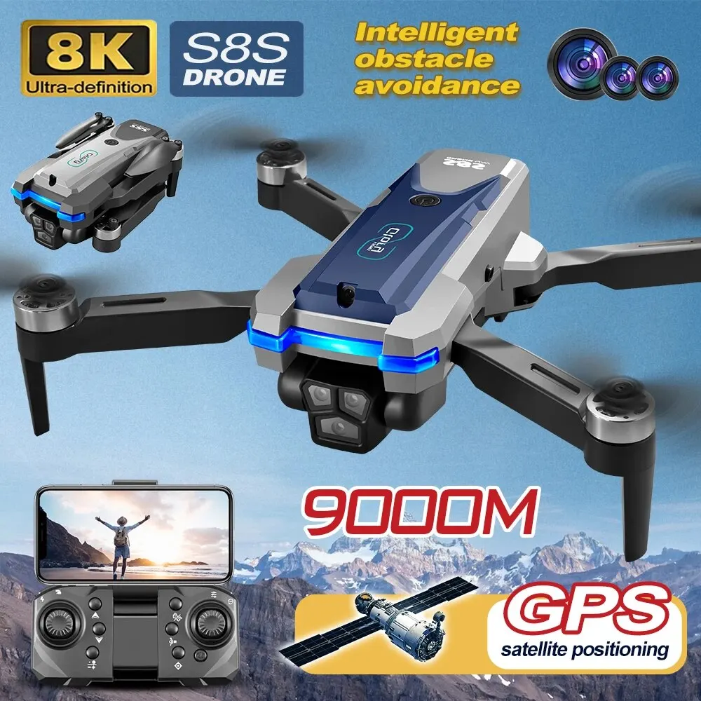 S8S GPS Drone 5G Wifi 8K HD çi - Rc Helicopter Electric incelemesi ve fiyatı